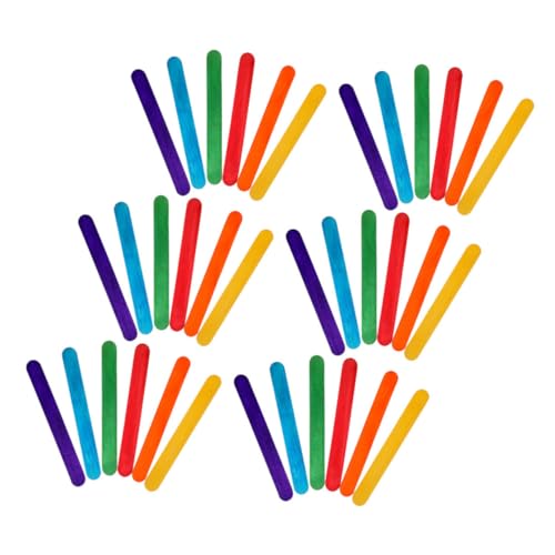 HOMSFOU 100 Stück Teiliges Buntes Holzstäbchen für Bastelprojekte Langlebige Glatte Eisstiele als DIY Material Sicher und Leicht für Schule Zuhause und Outdoor Aktivitäten HOMSFOU 100 Stück Teiliges Buntes Holzstäbchen für Bastelprojekte Langlebige Glatte Eisstiele als DIY Material Sicher und Leicht für Schule Zuhause und Outdoor Aktivitäten von HOMSFOU