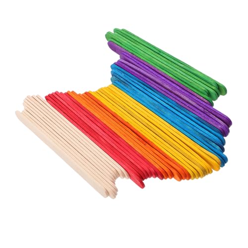 HOMSFOU 100 Stück Teiliges Holz Bastelstäbchen DIY Farbige und Natürliche Eisstiel Sticks Glatte Oberfläche für Bastelprojekte Schule Party Kreative Gestaltung HOMSFOU 100 Stück Teiliges Holz Bastelstäbchen DIY Farbige und Natürliche Eisstiel Sticks Glatte Oberfläche für Bastelprojekte Schule Party Kreative Gestaltung von HOMSFOU