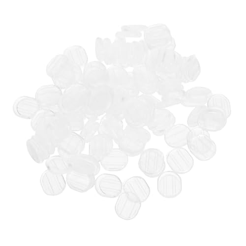 HOMSFOU 100 Stück Transparente Ohrclip Polster Komfortable Schmerzfreie Ohrclipschutzpads mit Rutschfester Oberfläche für Täglichen Gebrauch und DIY Schmuckersatz von HOMSFOU