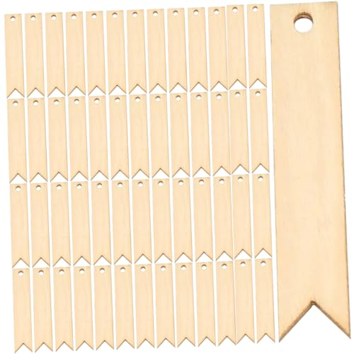 HOMSFOU 100 Stück Unbehandelte Holzanhänger Diy Etiketten Set für Bastelprojekte Dekorative Holz Tags für Geburtstagsboards und Erinnerungen von HOMSFOU
