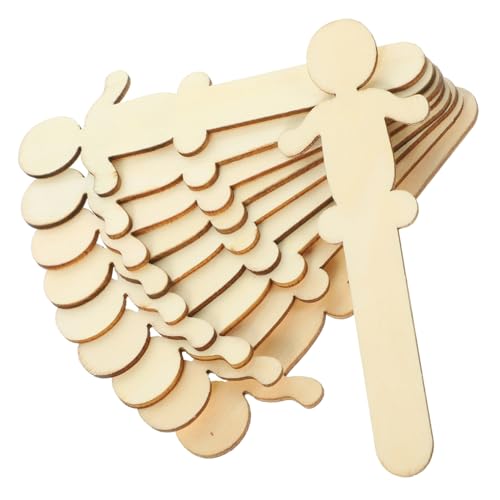 HOMSFOU 100 Stück Unbehandelte Holzscheiben für Diy Projekte Holzfiguren zum Malen und Basteln für Schule und Dekoration von HOMSFOU