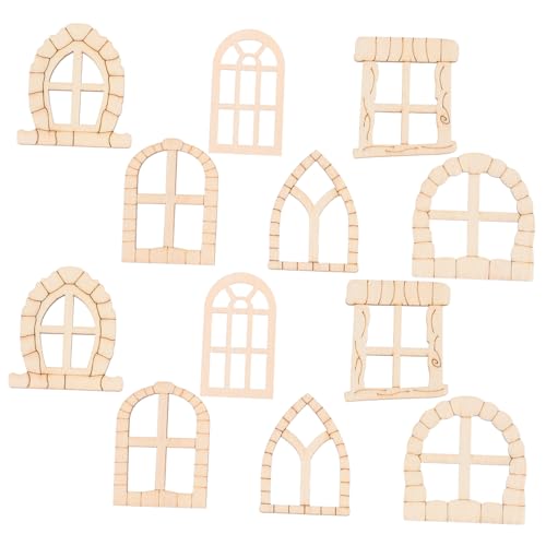 HOMSFOU 100 Stück Unvollendete Holz feentüren Miniatur gartendeko aus Naturholz DIY mini fenster für Feenhaus Vielseitige Gartenaccessoires für Balkon Romantische Mikrolandschaft HOMSFOU 100 Stück Unvollendete Holz feentüren Miniatur gartendeko aus Naturholz DIY mini fenster für Feenhaus Vielseitige Gartenaccessoires für Balkon Romantische Mikrolandschaft von HOMSFOU