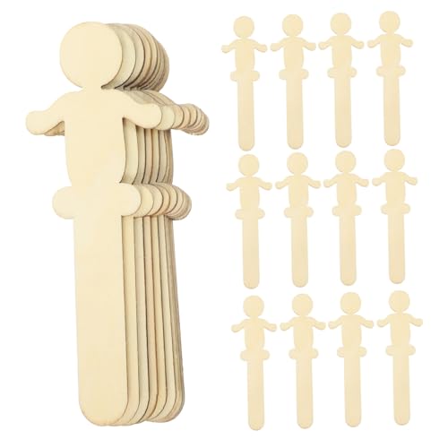 HOMSFOU 100 Stück Unvollendete Holzfiguren für DIY Projekte Teiliges Glatte Oberfläche Sicher für Basteln Aktivitäten und Dekoration HOMSFOU 100 Stück Unvollendete Holzfiguren für DIY Projekte Teiliges Glatte Oberfläche Sicher für Basteln Aktivitäten und Dekoration von HOMSFOU