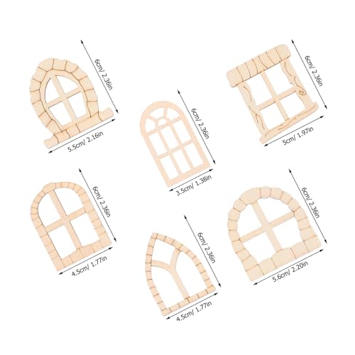 HOMSFOU 100 Stück Unvollendete Holzmärchentüren Miniatur Fairy Door Dekoration für Garten Baumtür DIY Fenster Holz Accessoires Vielseitige Gartendeko Einfache Montage Natürliche HOMSFOU 100 Stück Unvollendete Holzmärchentüren Miniatur Fairy Door Dekoration für Garten Baumtür DIY Fenster Holz Accessoires Vielseitige Gartendeko Einfache Montage Natürliche von HOMSFOU