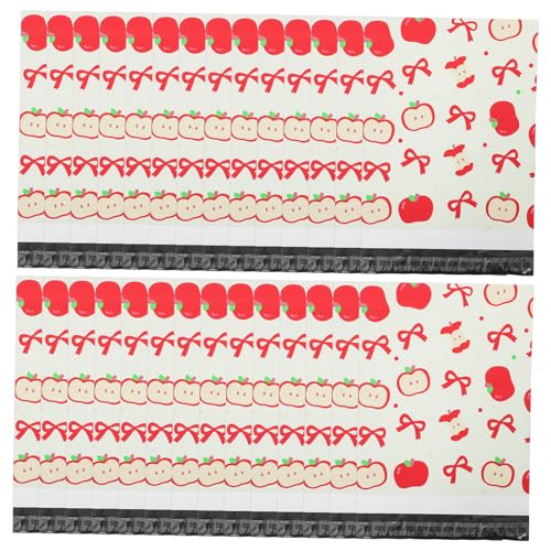 HOMSFOU 100 Stück Versandtaschen Selbstklebend Weihnachtliche Versandbeutel mit Apfelmotiv Undurchsichtig Robuste Postbeutel für Kleine Pakete und Weihnachtsgeschenke HOMSFOU 100 Stück Versandtaschen Selbstklebend Weihnachtliche Versandbeutel mit Apfelmotiv Undurchsichtig Robuste Postbeutel für Kleine Pakete und Weihnachtsgeschenke von HOMSFOU