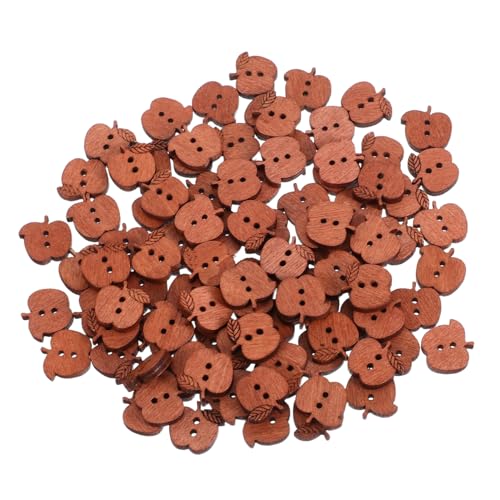 HOMSFOU 100 Stück Vintage Apfelförmige Holzknöpfe Doppel Natürliche Holzknebel Für DIY Nähprojekte Jacken Mäntel Hemden Nachhaltige Handpolierte Kanten Umweltfreundlich HOMSFOU 100 Stück Vintage Apfelförmige Holzknöpfe Doppel Natürliche Holzknebel Für DIY Nähprojekte Jacken Mäntel Hemden Nachhaltige Handpolierte Kanten Umweltfreundlich von HOMSFOU