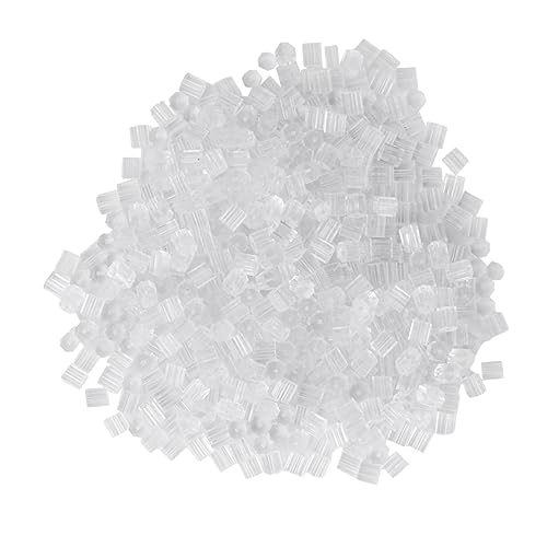 HOMSFOU 1000 Stück Octagonal Kunststoff Ohrring Stopper Transparent Ohrstecker Verschlüsse Allergisch Haltbar DIY Schmuckzubehör für Damen und Mädchen HOMSFOU 1000 Stück Octagonal Kunststoff Ohrring Stopper Transparent Ohrstecker Verschlüsse Allergisch Haltbar DIY Schmuckzubehör für Damen und Mädchen von HOMSFOU
