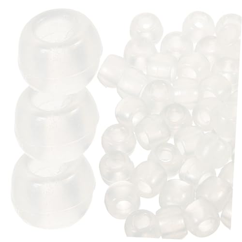 HOMSFOU 1000er Packung Teiliges UV Perlen Farbwechselnde Kunststoffperlen Transparent Leuchtend Schmuck DIY Armbänder Halsketten Basteln von HOMSFOU