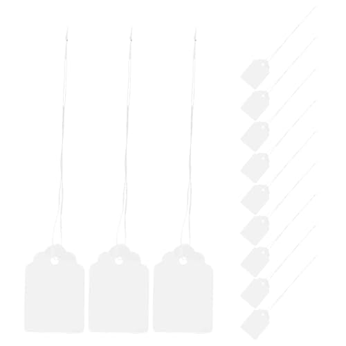HOMSFOU 1000pcs Weiße Preisschilder, Markierungs-tags mit Hängender Schnur, Für Schmuck, Kleidung & Handarbeit, 2. 5 X 1. 2 Cm, Papier HOMSFOU 1000pcs Weiße Preisschilder, Markierungs-tags mit Hängender Schnur, Für Schmuck, Kleidung & Handarbeit, 2. 5 X 1. 2 Cm, Papier von HOMSFOU