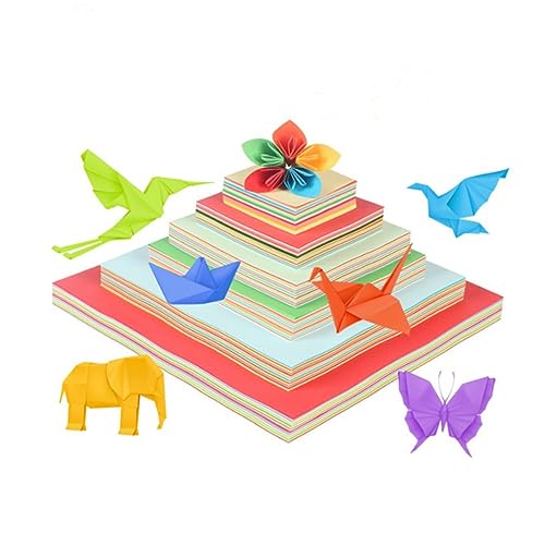 HOMSFOU 100Blätter Doppelseitiges Origami Papier Faltpapier für Bastelprojekte Farben Bastelpapier für DIY und Kunsthandwerk HOMSFOU 100Blätter Doppelseitiges Origami Papier Faltpapier für Bastelprojekte Farben Bastelpapier für DIY und Kunsthandwerk von HOMSFOU