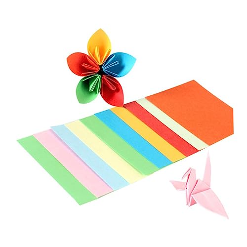 HOMSFOU 100Blätter Origami Papier Farben Doppelseitiges Faltpapier für Bastelprojekte für Fördert Formwahrnehmung Perfektes HOMSFOU 100Blätter Origami Papier Farben Doppelseitiges Faltpapier für Bastelprojekte für Fördert Formwahrnehmung Perfektes von HOMSFOU
