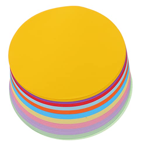 HOMSFOU 100Blätter Origami Papier Rundes Faltpapier Farben für DIY Bastelprojekte Schulprojekte und Aktivitäten von HOMSFOU
