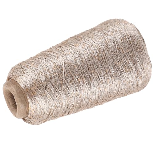 HOMSFOU 100G Glitzerndes Baumwollgarn Set Goldfarbenes Strickgarn mit Pailletten zum Häkeln Basteln für DIY Projekte Accessoires und HOMSFOU 100G Glitzerndes Baumwollgarn Set Goldfarbenes Strickgarn mit Pailletten zum Häkeln Basteln für DIY Projekte Accessoires und von HOMSFOU