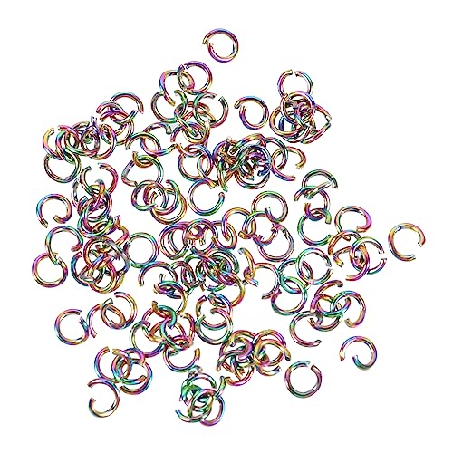 HOMSFOU 100Stücke Biegeringe Für Schmuckzubehör Für DIY Halsketten Armbänder Und Bastelprojekte Praktische Verbindungselemente Für Gestalten von HOMSFOU