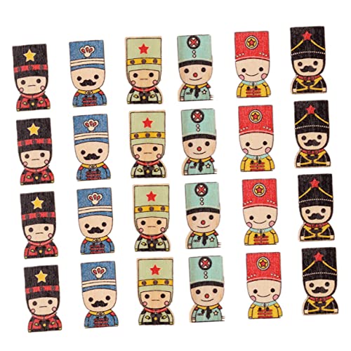 HOMSFOU 100Stücke DIY Holzknöpfe Dekorative Soldaten Knöpfe für Kleidung Scrapbooking Handwerk Designs für Nähprojekte und Bastelarbeiten HOMSFOU 100Stücke DIY Holzknöpfe Dekorative Soldaten Knöpfe für Kleidung Scrapbooking Handwerk Designs für Nähprojekte und Bastelarbeiten von HOMSFOU
