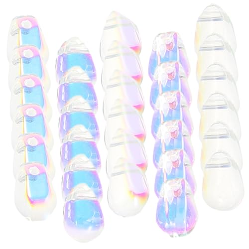HOMSFOU 100Stücke DIY Perlen Wassertröpfchen Glasperlen für Armbänder Basteln von Schmuck Lose Perlen für DIY Projekte für Handarbeiten und von HOMSFOU
