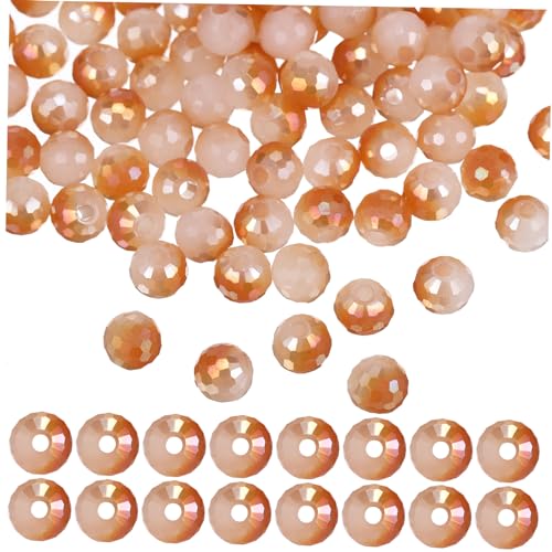 HOMSFOU 100Stücke Facettierte Kristallperlen Glasperlen für DIY Schmuck Basteln Hochwertige Bastelperlen mit Bohrung Jade von HOMSFOU