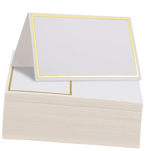 HOMSFOU 100Stücke Goldfolien Tischkarten Gefaltete Namenskarten für Hochzeiten Elegante Tischdeko Dekorative Grußkarten zur Begrüßung für Partys und Besondere Anlässe HOMSFOU 100Stücke Goldfolien Tischkarten Gefaltete Namenskarten für Hochzeiten Elegante Tischdeko Dekorative Grußkarten zur Begrüßung für Partys und Besondere Anlässe von HOMSFOU