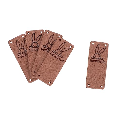 HOMSFOU 100Stücke Handgemachte Kleidung Etiketten Geprägte DIY Tags für Jeans Taschen Accessoires Retro Design für Kreative Nähprojekte von HOMSFOU