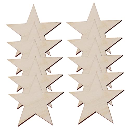 HOMSFOU 100Stücke Holz Fünfzackige Sterne DIY Bastelzubehör Unfertige Ornamente Für Weihnachten Kinderhandwerk Und Dekoration HOMSFOU 100Stücke Holz Fünfzackige Sterne DIY Bastelzubehör Unfertige Ornamente Für Weihnachten Kinderhandwerk Und Dekoration von HOMSFOU