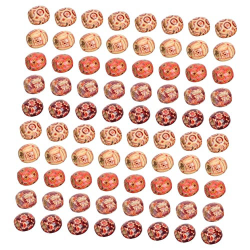 HOMSFOU 100Stücke Holzperlen für Dreadlocks DIY Haarschmuck Haaraccessoires für Zöpfe Dekorative Perlen für Frisuren Vielseitig Einsetzbar und Leicht zu Entfernen von HOMSFOU