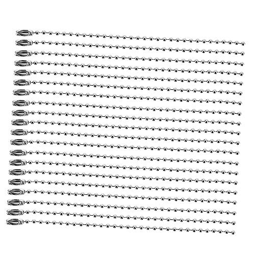 HOMSFOU 100Stücke Perlenkette Für DIY Schlüsselanhänger Silberne Gliederkette Für Schmuckprojekte Und Handtags Vielseitig Einsetzbar HOMSFOU 100Stücke Perlenkette Für DIY Schlüsselanhänger Silberne Gliederkette Für Schmuckprojekte Und Handtags Vielseitig Einsetzbar von HOMSFOU