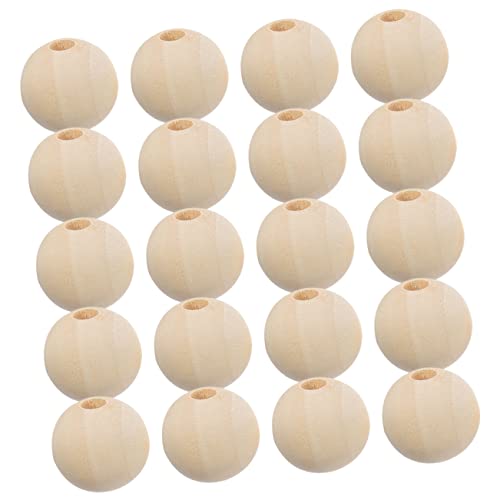 HOMSFOU 100Stücke Runde DIY Holzperlen Naturholzperlen für Handwerk Schmuckherstellung und Dekoration Bastelmaterialien für Projekte und HOMSFOU 100Stücke Runde DIY Holzperlen Naturholzperlen für Handwerk Schmuckherstellung und Dekoration Bastelmaterialien für Projekte und von HOMSFOU