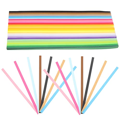 HOMSFOU 1030 Blatt Farben Bastelpapier Set Faltpapier für Vielseitig Einsetzbar für Origami Diy für Dekoration und Bastelprojekte und Papierketten von HOMSFOU