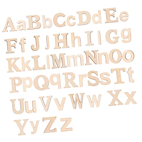 HOMSFOU 104 Stück Alphabet-Holzchip-Dekoration Wohnkultur Geburtstagsdekorationen Brief Handwerk Party groß Holzausschnitt Dekoration Holzausschnitt Ornament unvollendeter Holzausschnitt HOMSFOU 104 Stück Alphabet-Holzchip-Dekoration Wohnkultur Geburtstagsdekorationen Brief Handwerk Party groß Holzausschnitt Dekoration Holzausschnitt Ornament unvollendeter Holzausschnitt von HOMSFOU