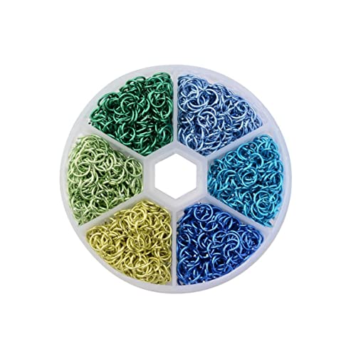 HOMSFOU 1080Stücke Aluminium Biegeringe Mischfarbe Offene Spaltringe für DIY Schmuckherstellung und Bastelarbeiten für Halsketten Armbänder und Projekte HOMSFOU 1080Stücke Aluminium Biegeringe Mischfarbe Offene Spaltringe für DIY Schmuckherstellung und Bastelarbeiten für Halsketten Armbänder und Projekte von HOMSFOU