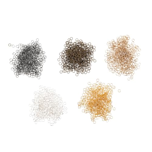 HOMSFOU 10Er-Packungen Biegeringe für Schmuckherstellung Silberne und Goldfarbene Metall-spaltringe Diy-verbindungsringe für Ohrringe Halsketten und Armbänder Robust und Anpassbar HOMSFOU 10Er-Packungen Biegeringe für Schmuckherstellung Silberne und Goldfarbene Metall-spaltringe Diy-verbindungsringe für Ohrringe Halsketten und Armbänder Robust und Anpassbar von HOMSFOU
