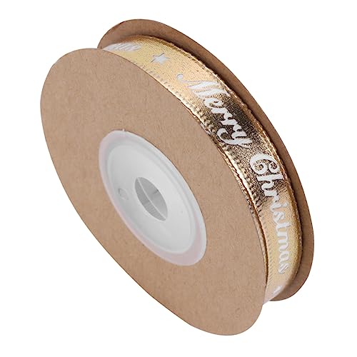 HOMSFOU 10M Dekoratives Geschenkband Mit Goldbuchstaben Satinband Für Weihnachts Und Geburtstagsgeschenke Für Bastelprojekte Und Verpackungen HOMSFOU 10M Dekoratives Geschenkband Mit Goldbuchstaben Satinband Für Weihnachts Und Geburtstagsgeschenke Für Bastelprojekte Und Verpackungen von HOMSFOU