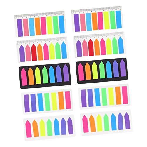 HOMSFOU 10Sätze Selbstklebende Index Tabs Fluoreszierende Seitenmarkierungen für Haftnotizen zur Einfachen Kennzeichnung und Organisation Schule Büro und Zuhause HOMSFOU 10Sätze Selbstklebende Index Tabs Fluoreszierende Seitenmarkierungen für Haftnotizen zur Einfachen Kennzeichnung und Organisation Schule Büro und Zuhause von HOMSFOU