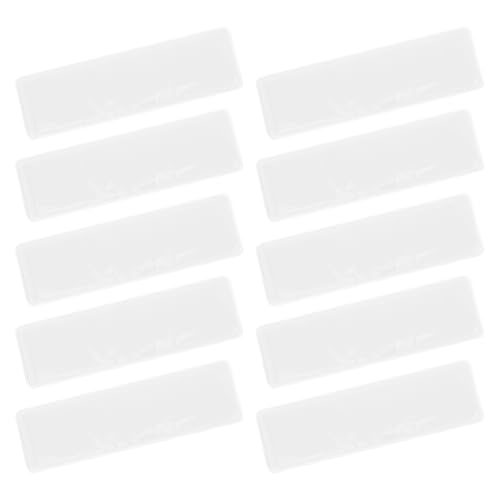 HOMSFOU 10Satz Transparenter Magnetischer Etikettenhalter aus Beschreibbar und Langlebig für Regale Aktenschränke Küchen und Vielseitig Einsetzbar für Lager von HOMSFOU