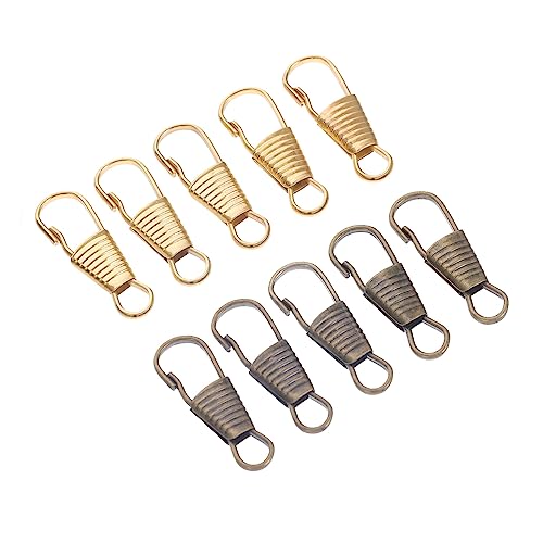 HOMSFOU 10Stücke Abnehmbare Reißverschluss Zipper für Taschen Koffer und Kleidung Reißverschlusszieher Antikbronze und Einfach zu Installieren Langlebig und Vielseitig von HOMSFOU
