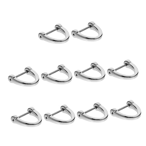 HOMSFOU 10Stücke D Förmige Taschenringe Teiliges Zubehör für Handtaschen Rucksäcke und Langlebig und Vielseitig Einsetzbar Beutelzubehör für DIY Projekte HOMSFOU 10Stücke D Förmige Taschenringe Teiliges Zubehör für Handtaschen Rucksäcke und Langlebig und Vielseitig Einsetzbar Beutelzubehör für DIY Projekte von HOMSFOU