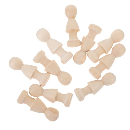 HOMSFOU 10Stücke DIY Holzpflockpuppen Leere Graffiti Puppen Holz Unvollendete Bastelpuppen für Bemalen und Dekorieren Holzfiguren für Projekte HOMSFOU 10Stücke DIY Holzpflockpuppen Leere Graffiti Puppen Holz Unvollendete Bastelpuppen für Bemalen und Dekorieren Holzfiguren für Projekte von HOMSFOU