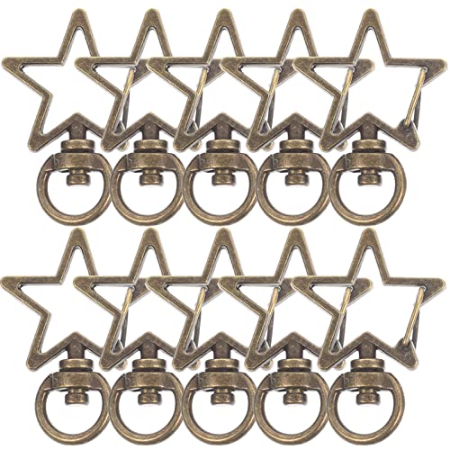 HOMSFOU 10Stücke DIY Schlüsselring Anhänger Schnapphaken Langlebige Karabiner Für Schlüsselbund Lanyards DIY Handwerk Rostfrei Für Projekte von HOMSFOU