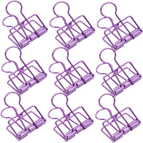 HOMSFOU 10Stücke Dekorative Binder Clips Sternform Praktische Büroklammern für Papierorganisation und Bastelprojekte Robust Rostbeständig und Farbenfroh für Schule von HOMSFOU