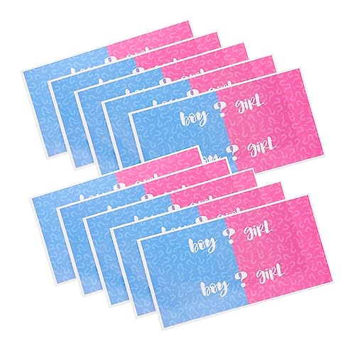 HOMSFOU 10Stücke Gender Reveal Water Bottle Labels Cute Party Decorations For Shower Celebrations For Boys And And For Any Beverage HOMSFOU 10Stücke Gender Reveal Water Bottle Labels Cute Party Decorations For Shower Celebrations For Boys And And For Any Beverage von HOMSFOU