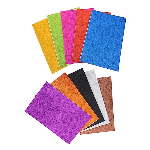 HOMSFOU 10Stücke Glitzer Papier DIY Bastelmaterial Mit Kleber Für Handarbeiten Karten Scrapbooking Und Party Dekorationen HOMSFOU 10Stücke Glitzer Papier DIY Bastelmaterial Mit Kleber Für Handarbeiten Karten Scrapbooking Und Party Dekorationen von HOMSFOU