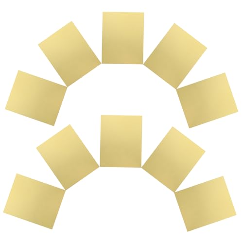 HOMSFOU 10Stücke Goldpapier Schimmerndes Bastelpapier für DIY Projekte Metallisch Glänzendes Papier für Karten Lesezeichen und Etiketten für Hochzeiten und von HOMSFOU