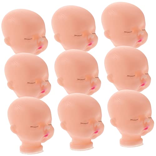 HOMSFOU 10Stücke Handgefertigte Puppenköpfe DIY Zubehör Für Plüschspielzeug Kleine Für Puppen Und Kunsthandwerk Sicher Und Leicht Für Bastelprojekte von HOMSFOU