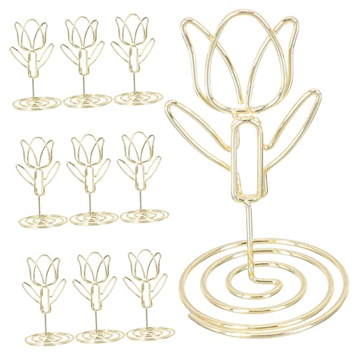 HOMSFOU 10Stücke Hochzeitsplatzkartenhalter Blumenform Goldene Tischnummernhalter Kreative Fotohalter Für Hochzeiten Und Besondere Anlässe Stabil HOMSFOU 10Stücke Hochzeitsplatzkartenhalter Blumenform Goldene Tischnummernhalter Kreative Fotohalter Für Hochzeiten Und Besondere Anlässe Stabil von HOMSFOU