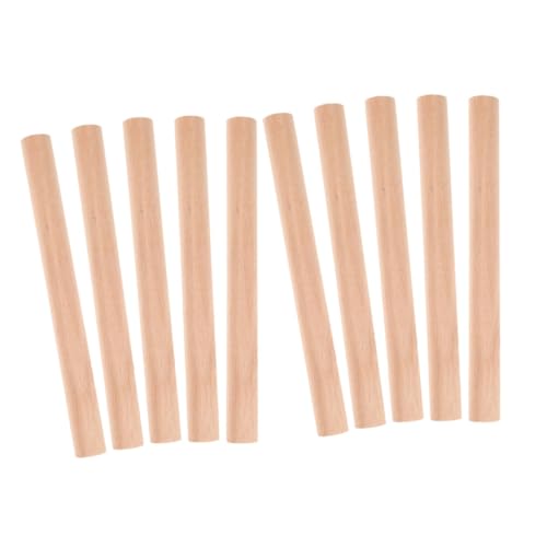 HOMSFOU 10Stücke Holzdübel Stäbe Für DIY Bastelprojekte Dekoration Hochzeit Und Weihnachten Vielseitige Holzstäbchen Für Gestaltung von HOMSFOU