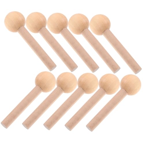 HOMSFOU 10Stücke Holzstäbe für Stecktafel Robustes Design für DIY Projekte und Bastelarbeiten für Wand Organizer und Aufbewahrung von HOMSFOU