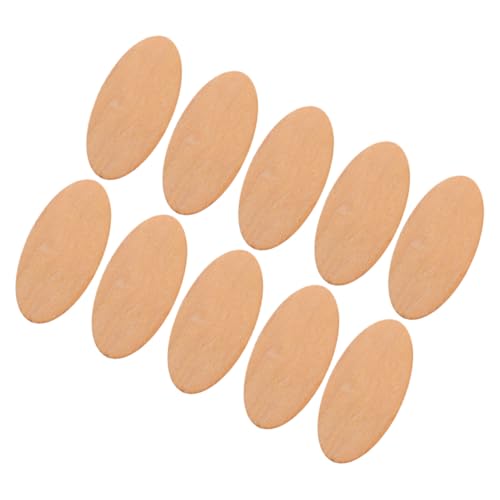 HOMSFOU 10Stücke Leere Holzstücke Oval Unbehandelte Holzscheiben Für DIY Bastelprojekte Ornamentzubehör Und Dekorationen HOMSFOU 10Stücke Leere Holzstücke Oval Unbehandelte Holzscheiben Für DIY Bastelprojekte Ornamentzubehör Und Dekorationen von HOMSFOU