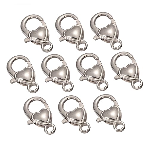 HOMSFOU 10Stücke Legierungs Lobster Clips für Schmuckherstellung DIY Schlüsselanhänger Zubehör Silberfarben für Armbänder Scrapbooking und Mehr HOMSFOU 10Stücke Legierungs Lobster Clips für Schmuckherstellung DIY Schlüsselanhänger Zubehör Silberfarben für Armbänder Scrapbooking und Mehr von HOMSFOU