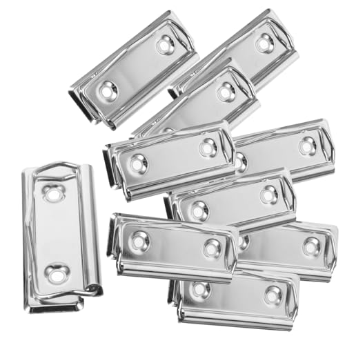 HOMSFOU 10Stücke Pack Metall Klemmbrett Clips Montierbare Büroklammern Für Dokumente Für Schule Büro Restaurant Stabil Und Platzsparend Ohne Schutzwinkel HOMSFOU 10Stücke Pack Metall Klemmbrett Clips Montierbare Büroklammern Für Dokumente Für Schule Büro Restaurant Stabil Und Platzsparend Ohne Schutzwinkel von HOMSFOU