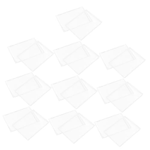 HOMSFOU 10Stücke Teiliges Acryl Kartenetui für Kartenschutz Wiederverwendbare Aufbewahrungsbox für Spielkarten und Sammlerstücke Transparent und Praktisch für Organisation und Display von HOMSFOU